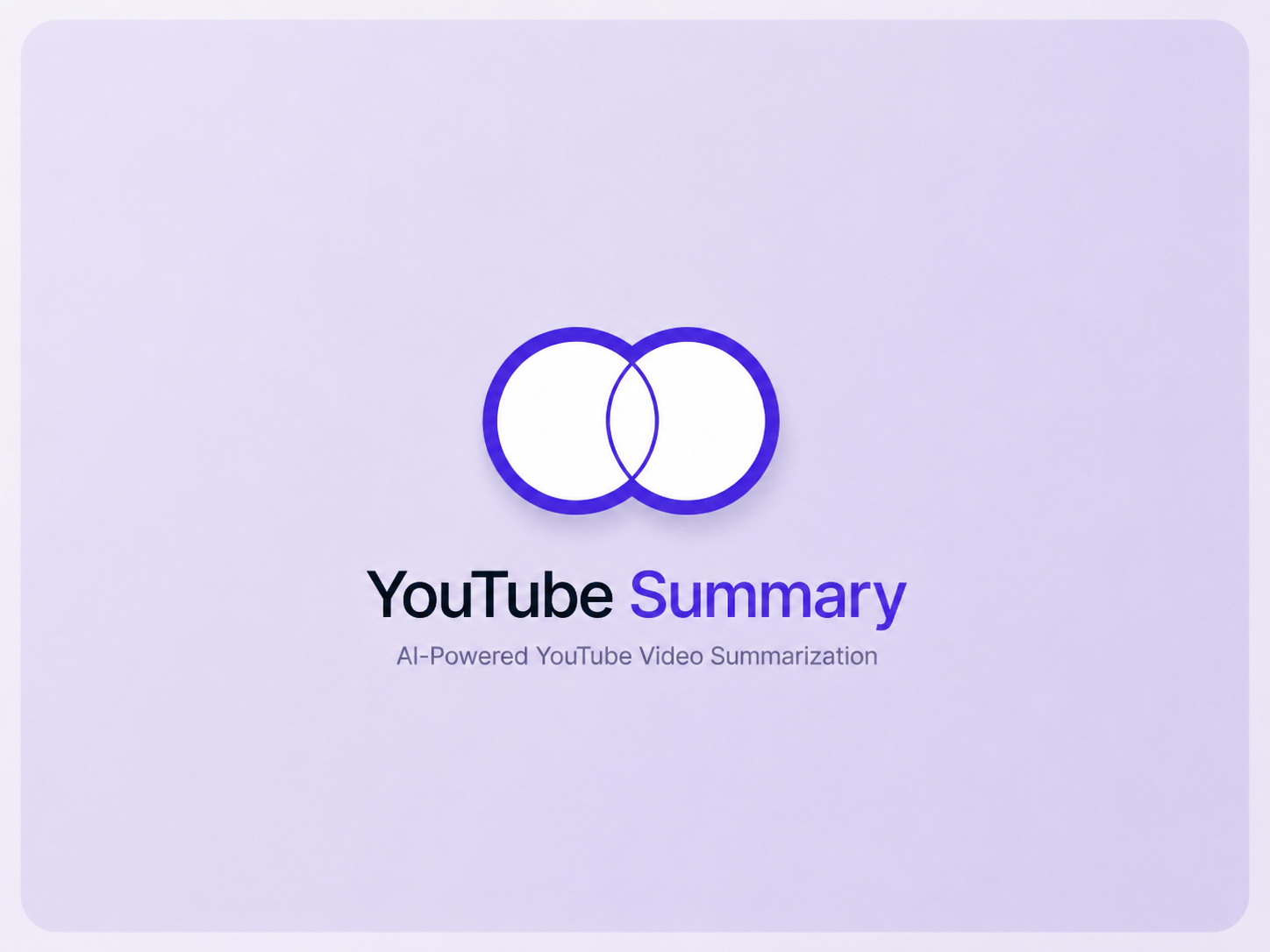Preview of the YouTube Summary project
